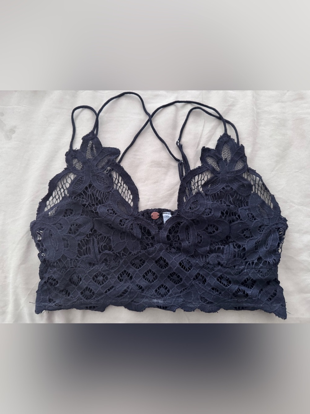 Free People Adella Bralette in Black Size S (NWOT)